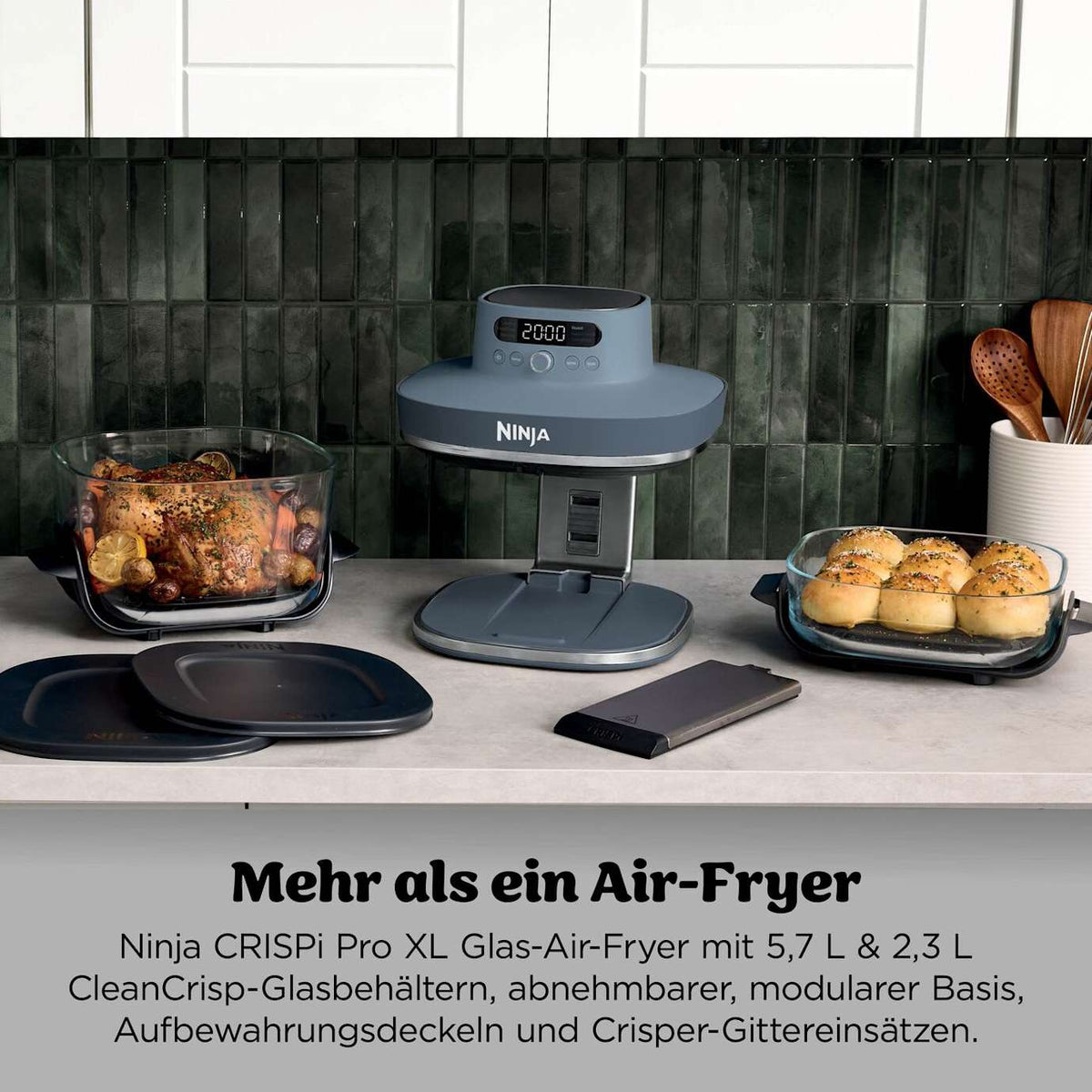 Ninja CRISPi PRO AS101EUCY Glas-Air-Fryer 5,7 L